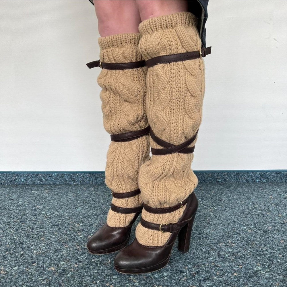 SO cute sock boots heels